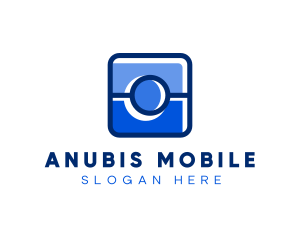 Blue Camera Photography App logo design