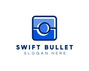 Blue Camera Photography App logo design