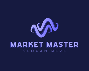 Creative Marketing Wave logo design