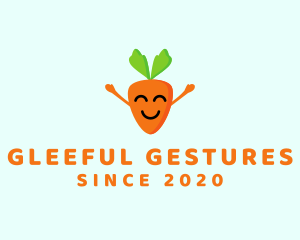 Smiling Carrot Vegetable logo