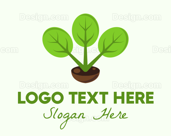 Plant Gardening Pot Logo