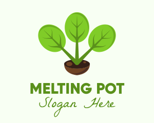 Plant Gardening Pot logo design