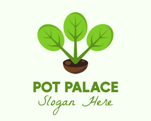 Plant Gardening Pot logo design