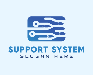 Network System Security logo design