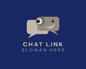 Message Chat Bot logo design