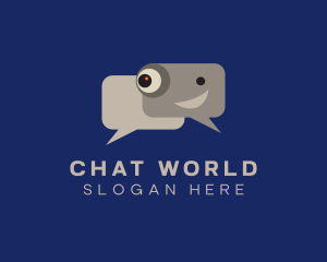 Message Chat Bot logo design