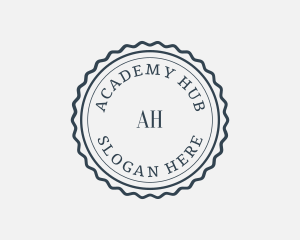 School Academy School Stamp logo