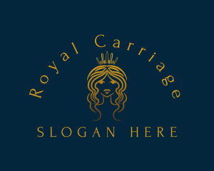 Royal Princess Hair Stylist logo design