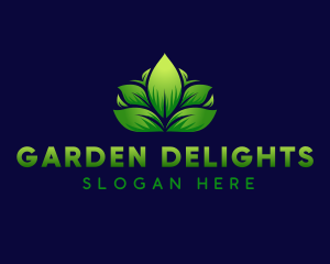 Leaf Grass Garden logo design