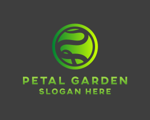 Gradient Vine Plant logo design