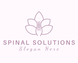 Spine Lotus Chiropractor logo design