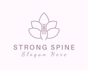 Spine Lotus Chiropractor logo design