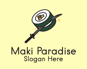 Samurai Sushi Maki  logo