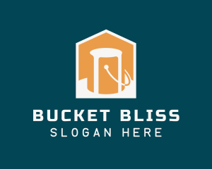 House Paint Bucket logo design