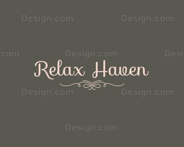 Elegant Calligraphy Ornament Logo