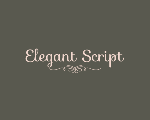 Elegant Calligraphy Ornament logo design