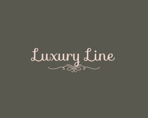 Elegant Calligraphy Ornament logo design