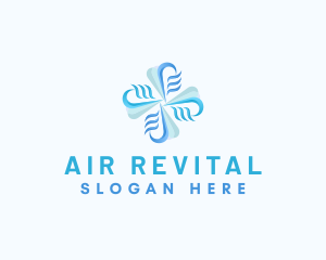 Propeller Fan HVAC logo design