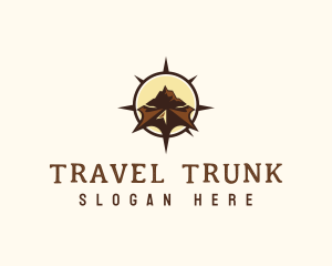 Travel Mountain Compass logo design