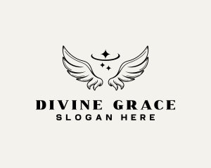 Divine Angel Wings logo design