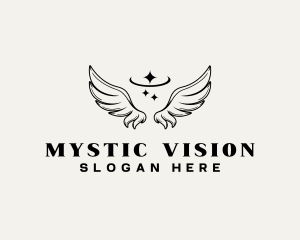 Divine Angel Wings logo design