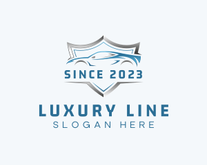 Luxury Sportscar Shield logo design