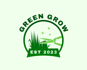 Green Garden Shears logo design