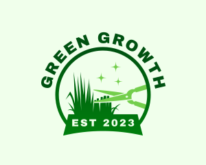 Green Garden Shears logo design