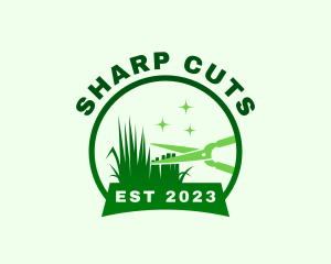 Green Garden Shears logo design