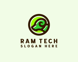 Ram Sheep Livestock logo design