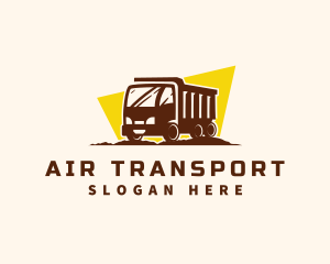 Logistics Truck Transportation logo design