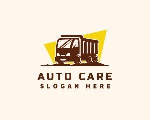 Logistics Truck Transportation logo design