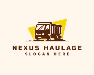 Logistics Truck Transportation logo design