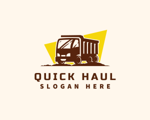 Logistics Truck Transportation logo design