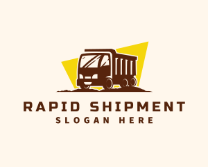 Logistics Truck Transportation logo design