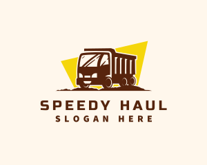 Logistics Truck Transportation logo design