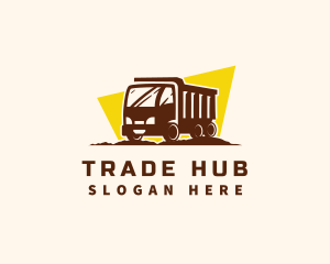 Logistics Truck Transportation logo design