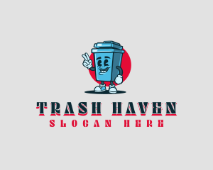 Trash Bin Disposal logo design