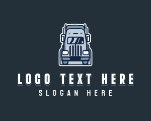 Logistics Cargo Truck logo