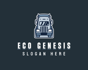 Logistics Cargo Truck Logo