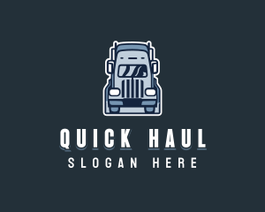 Logistics Cargo Truck logo design