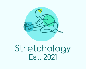 Outline Yoga Stretch  logo