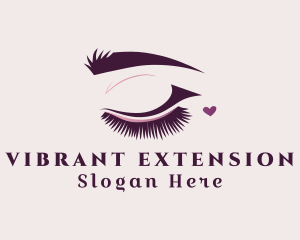 Heart Eyelash Salon  logo design