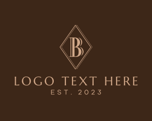 Elegant Diamond Letter B logo