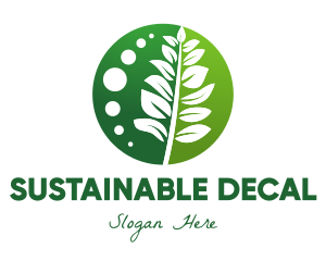 Leaf Plant Sustainability logo design