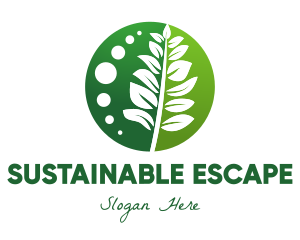 Leaf Plant Sustainability logo design