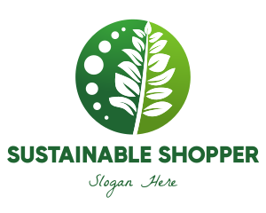 Leaf Plant Sustainability logo design