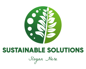 Leaf Plant Sustainability logo design