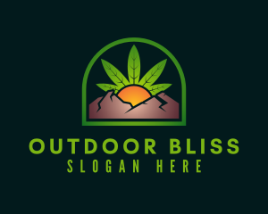 Mountain Herb Sunrise logo design