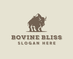 Wild Mountain Buffalo  logo design